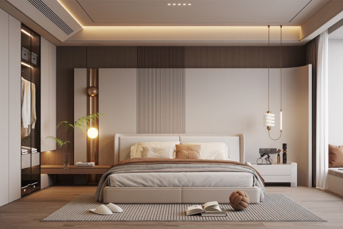Soft Wood Finish Bedroom Concepts