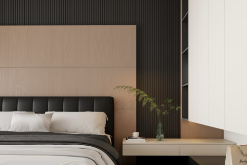 Two-Tone Wood Finish for Modern Bedrooms